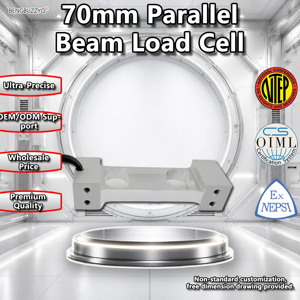 Sensor de pesaje de punto único Mavin Micro, celda de carga de 70 mm, transductor de aluminio de 0.3-10 kg para básculas de cocina y joyería