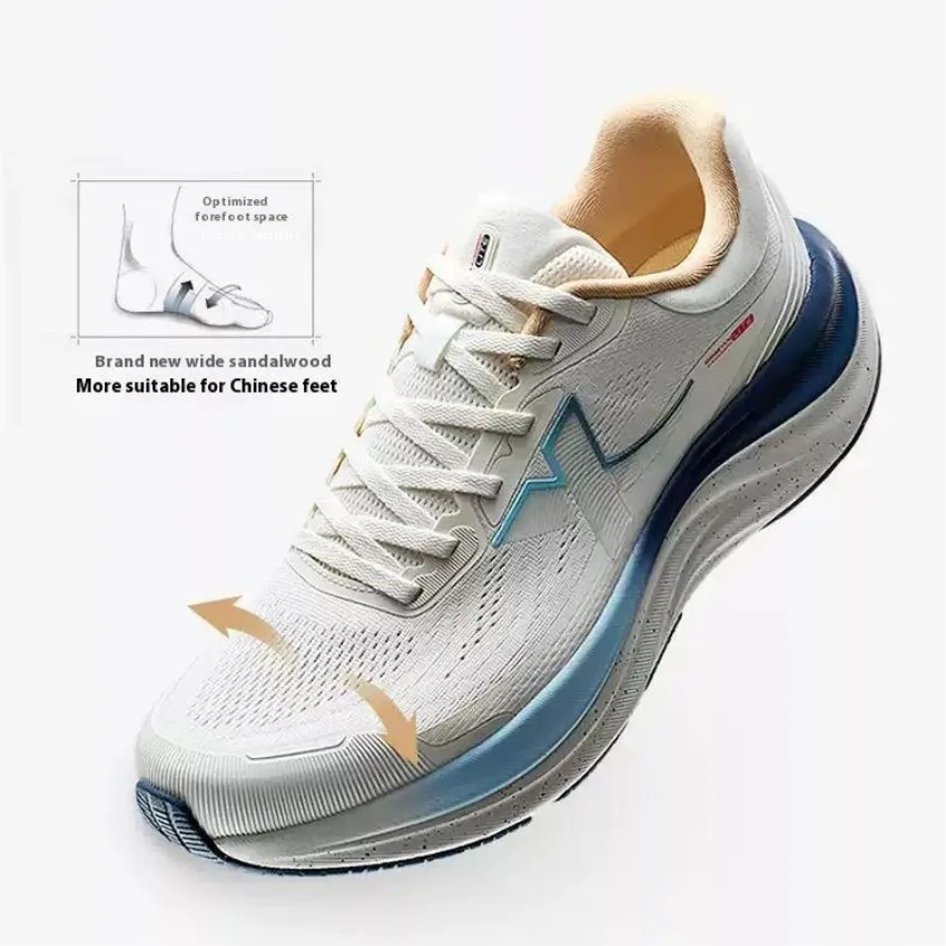 Xtep QINGYUN LITE Zapatillas para correr profesionales para hombre 2025, zapatillas ligeras con amortiguación resistente al desgaste para primavera 975219110056
