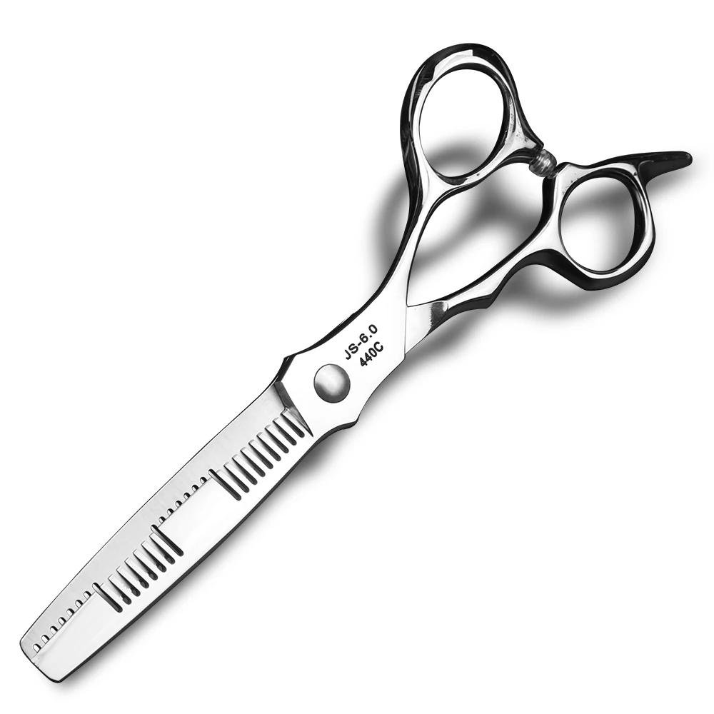 Tijeras de corte y adelgazamiento de dientes de doble cara únicas, japón 440C