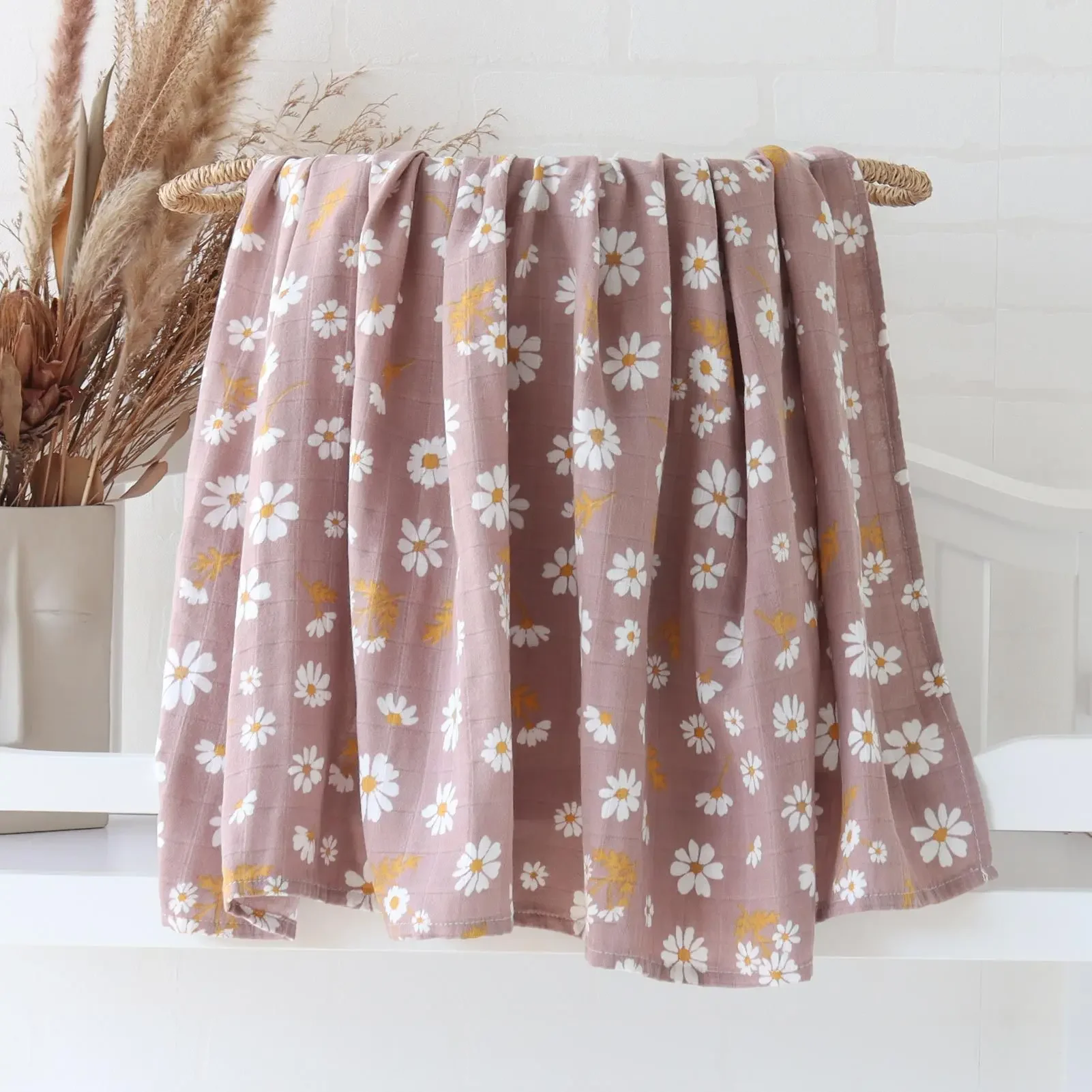 Manta de algodón de bambú suave para bebé, envoltura de súper muselina para cochecito infantil, cubierta de lactancia, Toalla de baño de 120x120cm