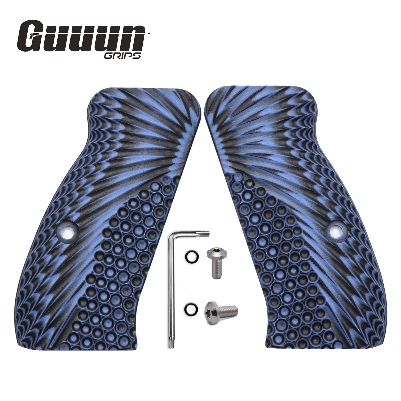 Guuun-empuñaduras compactas G10 CZ 75, Material OPS, textura CZ P-01, CZ 75 D PCR Compact