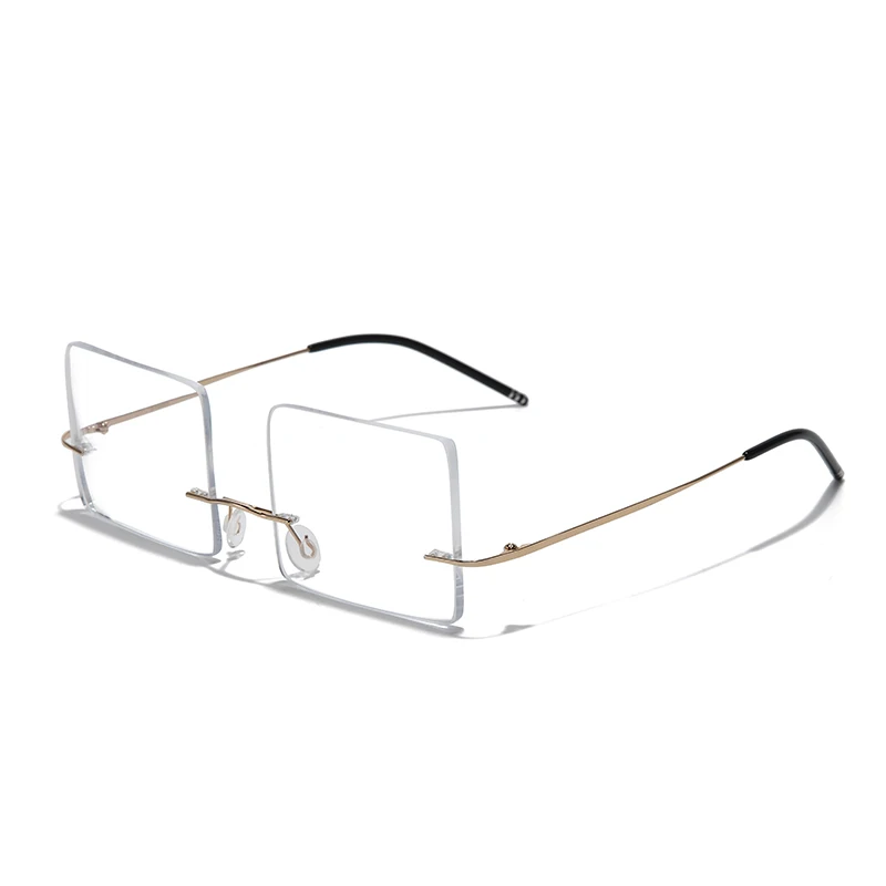 Gafas especiales para jugar al billar, gafas sin marco de alta definición para hombres, gafas graduadas de titanio puro ultraligeras