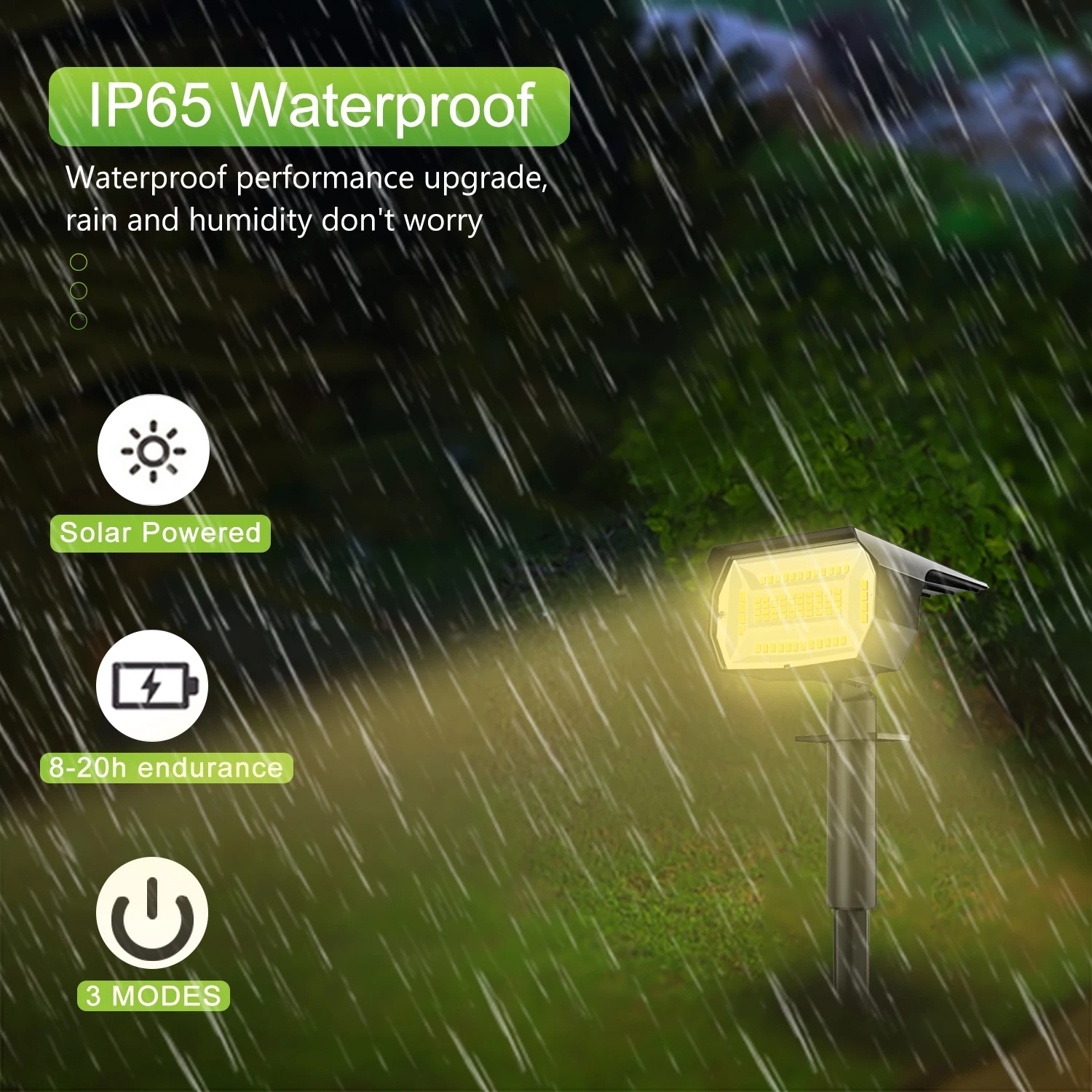 Foco Solar de 1/2/4 Uds., 68/72 LED, focos solares para jardín al aire libre, impermeables, 3 modos, luz de pared, puerta, patio trasero, garaje