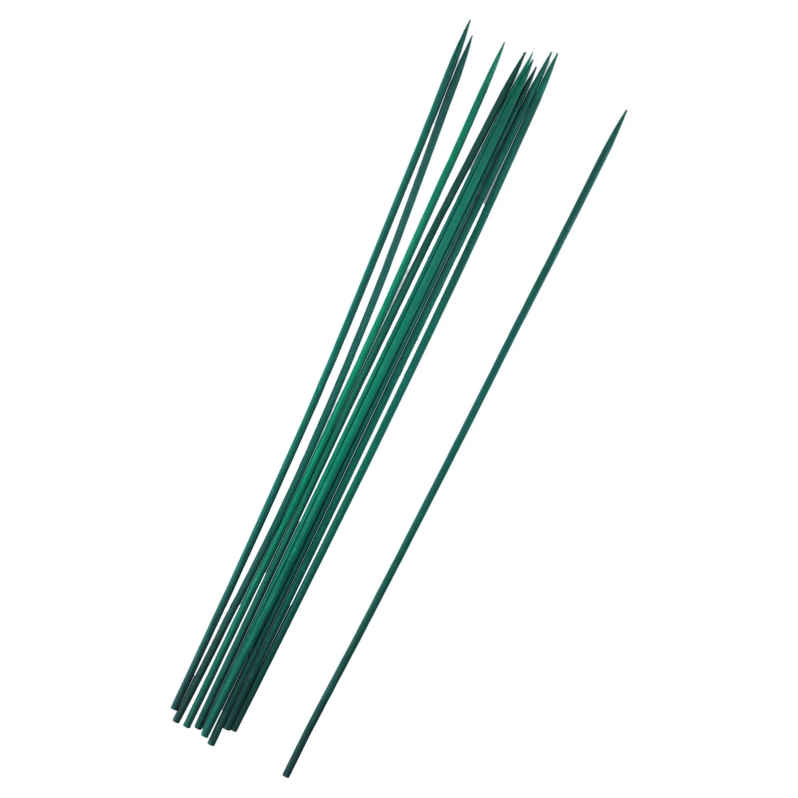 40cm Green Plant Support Sticks Canes para jardín de flores