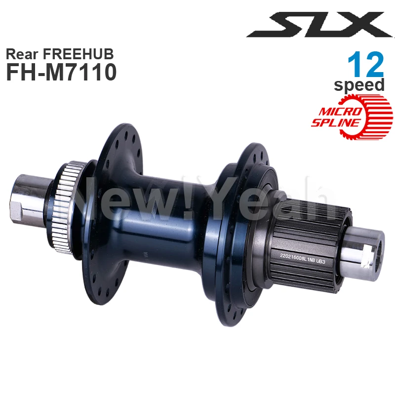 SHIMANO-Grupo de buje delantero SLX M7100 M7110, 110, 100x15mm, FREEHUB trasero 148, 142x12mm, eje de E-THRU, 12 velocidades