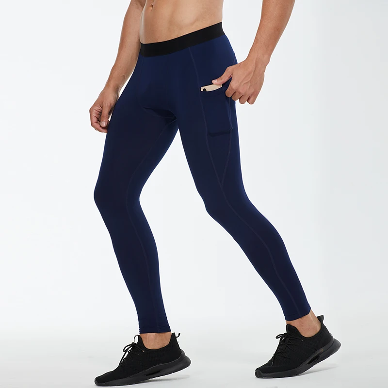 Mallas ajustadas cálidas para correr para hombre, pantalones deportivos para gimnasio, Fitness, trotar, mallas de compresión para correr de secado rápido, otoño e invierno