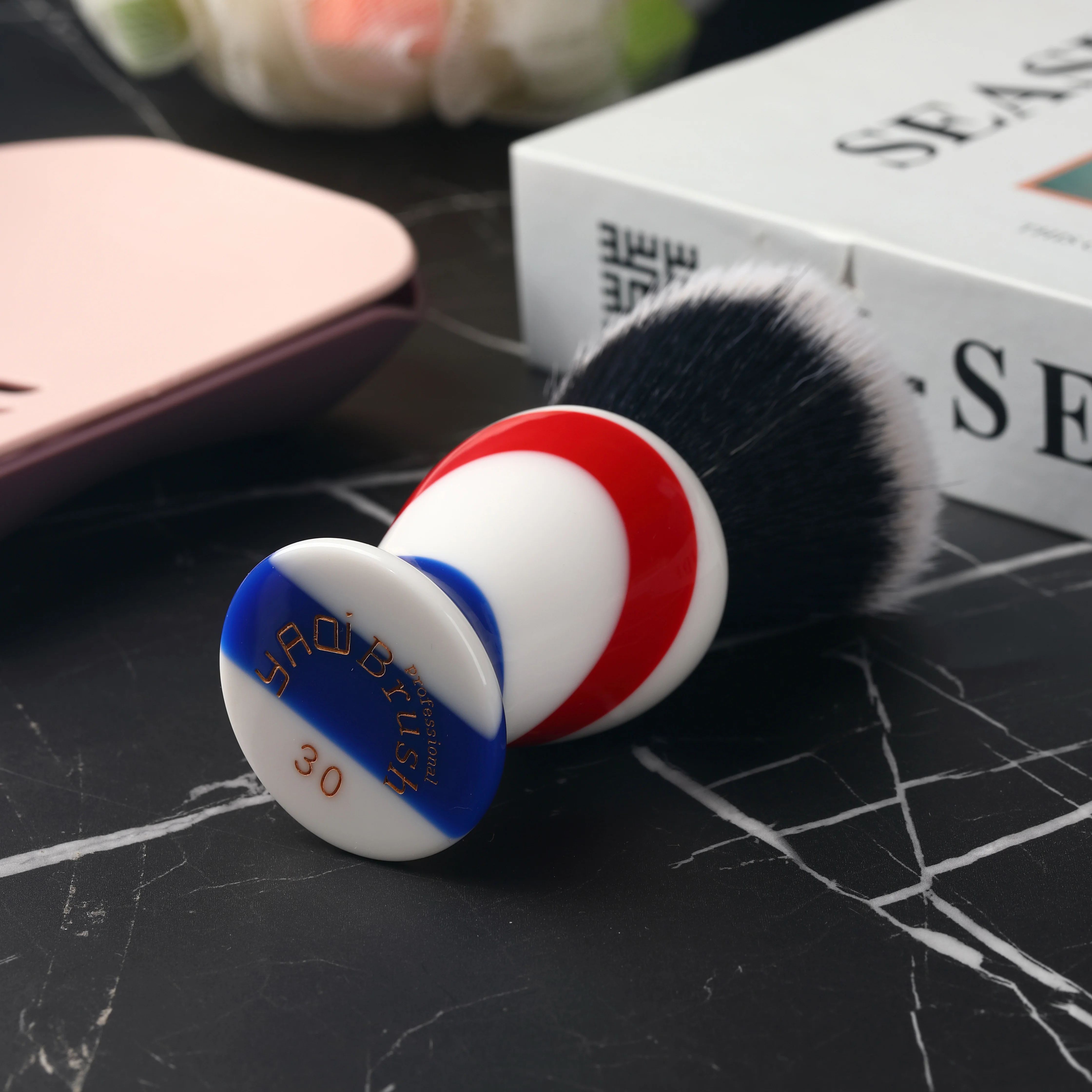 Brochas de afeitar Yaqi Monster Barber Pole Color 30MM