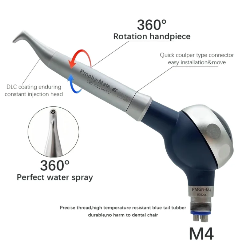 Pulidor Dental de Aire y Agua JUMTOP, Pulverizador de Polvo, Limpieza Bucal, Blanqueamiento Dental, Herramientas de Pulido