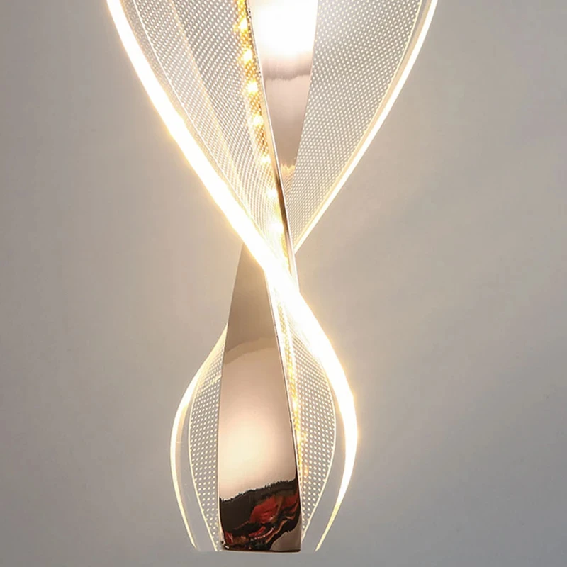 Lámpara colgante geométrica acrílica moderna, iluminación Led para dormitorio, sala de estar, restaurante, decoración del hogar