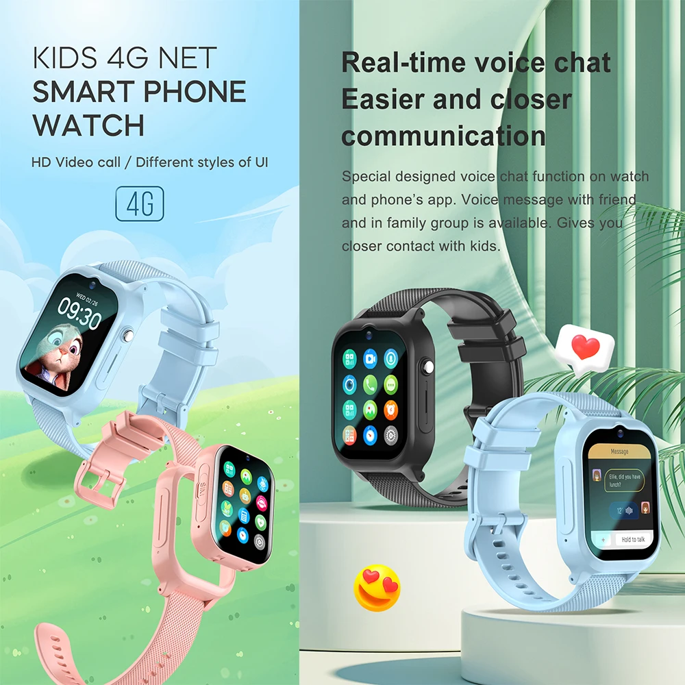 Reloj inteligente para niños 4G GPS WIFI Video llamada Monitor SOS rastreador ubicación teléfono reloj niños Smartwatch cámara niños niñas regalos