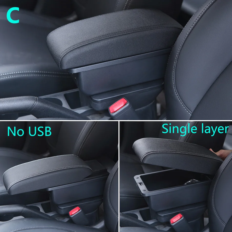 Reposabrazos para Renault Duster, caja de reposabrazos para Dacia Duster 2019-2023, caja de almacenamiento para consola central, accesorios de decoración de cuero