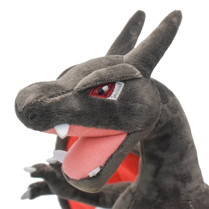 Juguete de peluche Charizard brillante, muñeco de peluche de 9 ", dibujos animados coleccionables para niños y niñas, regalo, gris