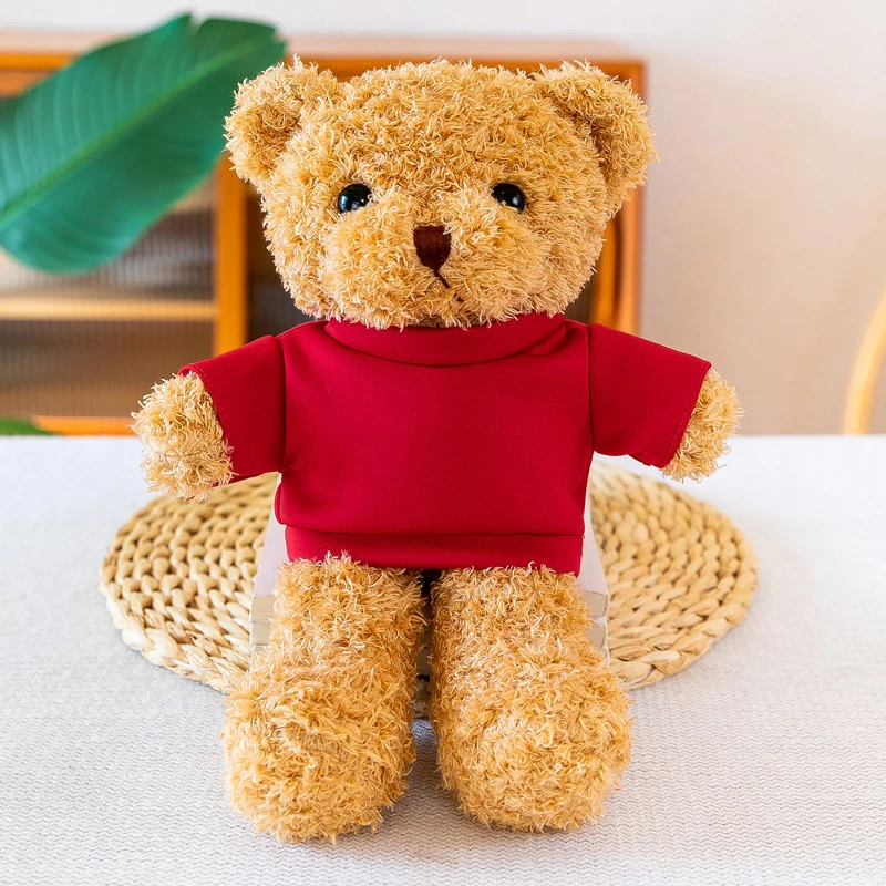 30 cm lindo usando suéter oso de peluche juguete de peluche adorable animal relleno con oso de peluche suave regalo perfecto para novia y niños