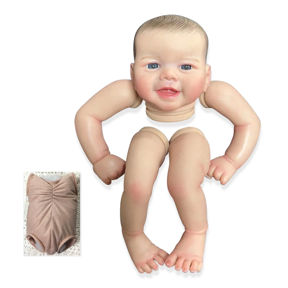 NPK Kits de muñecas Reborn de 19 pulgadas, vinilo suave, accesorios realistas DIY para muñecas bebés para crear figuras de juguete realistas