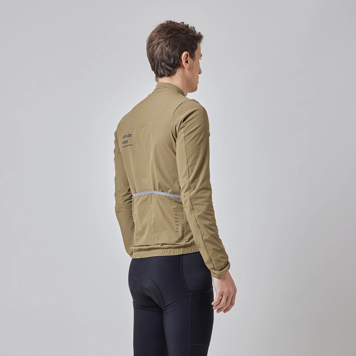 Chaqueta aislante SPEXCEL 22 Explore 3 Temporada Chaqueta de ciclismo interior de forro polar térmico y resistente al viento 2 capas con bolsillo en el pecho