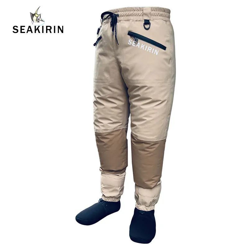 Pantalones de vadear Unisex, pantalón de cintura alta, transpirable, a la cadera, impermeable, para pesca, caza, canoa