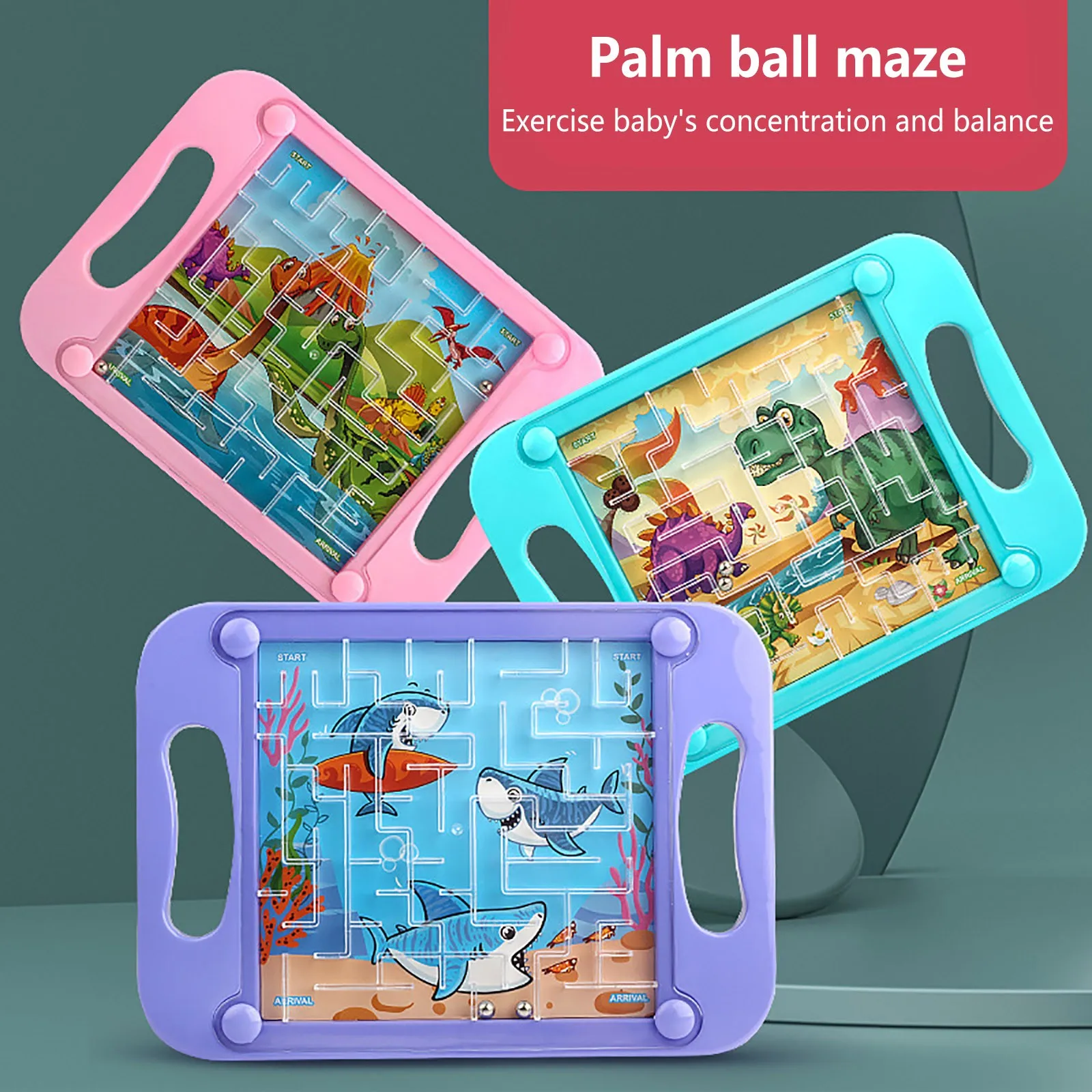 Bola de laberinto 3D de equilibrio por gravedad, rompecabezas secuencial de memoria, juguetes para niños, juguete de educación temprana Montessori, juego de desafíos duros para adultos