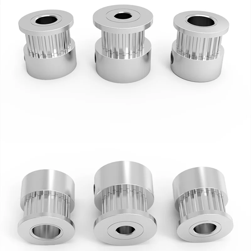 Rueda Sincronizadora 2GT de 16, 20, 30, 36, 40 Dientes, Polea de Sincronización 2GT con Diámetro Interior de 4/5/6/6.35/8 mm para Correa de Distribución GT2 de 6 mm de Ancho, Piezas para Impresora 3D y CNC