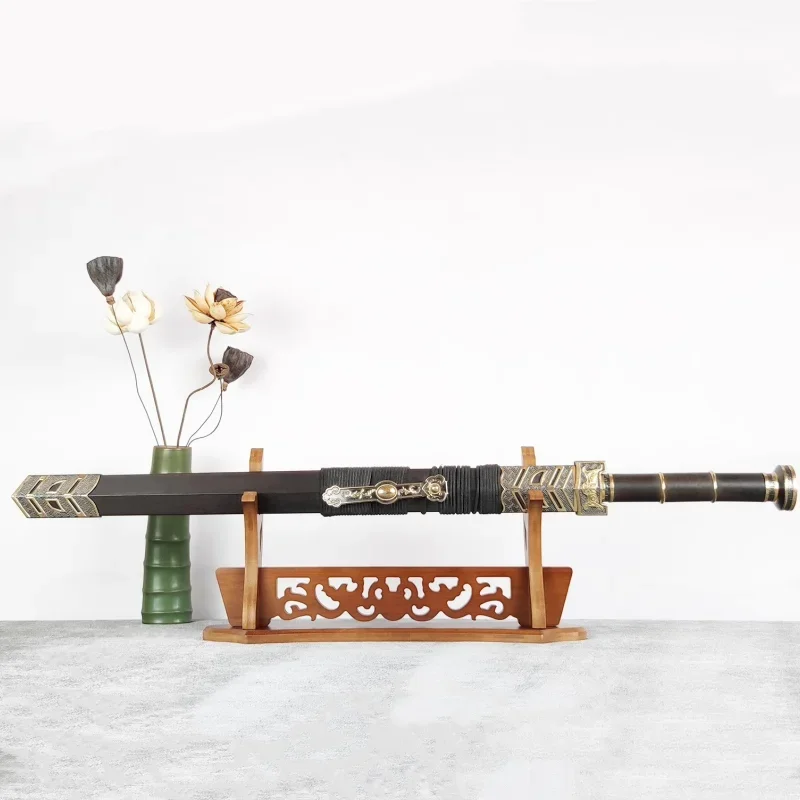 Soporte de madera para katana, estante de almacenamiento para espadas de dragón, base de exhibición, organizador decorativo para katana y sable japonés.