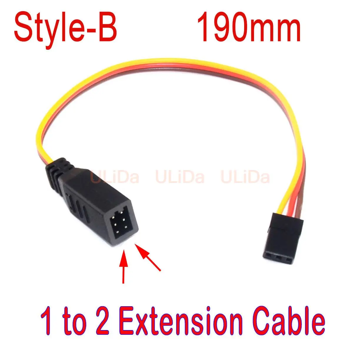 1 2 uds/5 uds Cable Servo divisor de 90mm, 1 macho a 2 hembra estilo JR Servo Y Cables de arnés Cable de extensión para Dron de coche RC