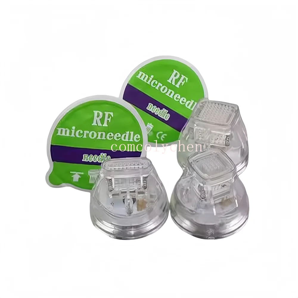 10 unidades de cartuchos de microagujas para máquina de radiofrecuencia fraccionada de un solo uso, con baño de oro, 10/25/64 agujas, consumibles nano, herramientas para el cuidado de la piel.