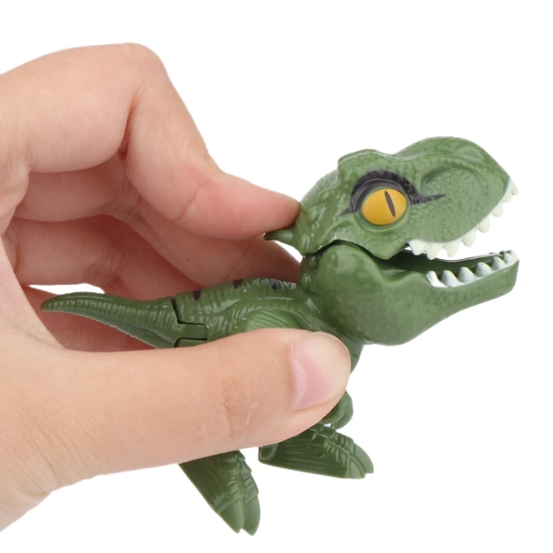 Dinosaurio Jurásico Triceratops tiranosaurio modelo juguetes para niños dinosaurios creativos para morder los dedos juguete interactivo regalo para niños