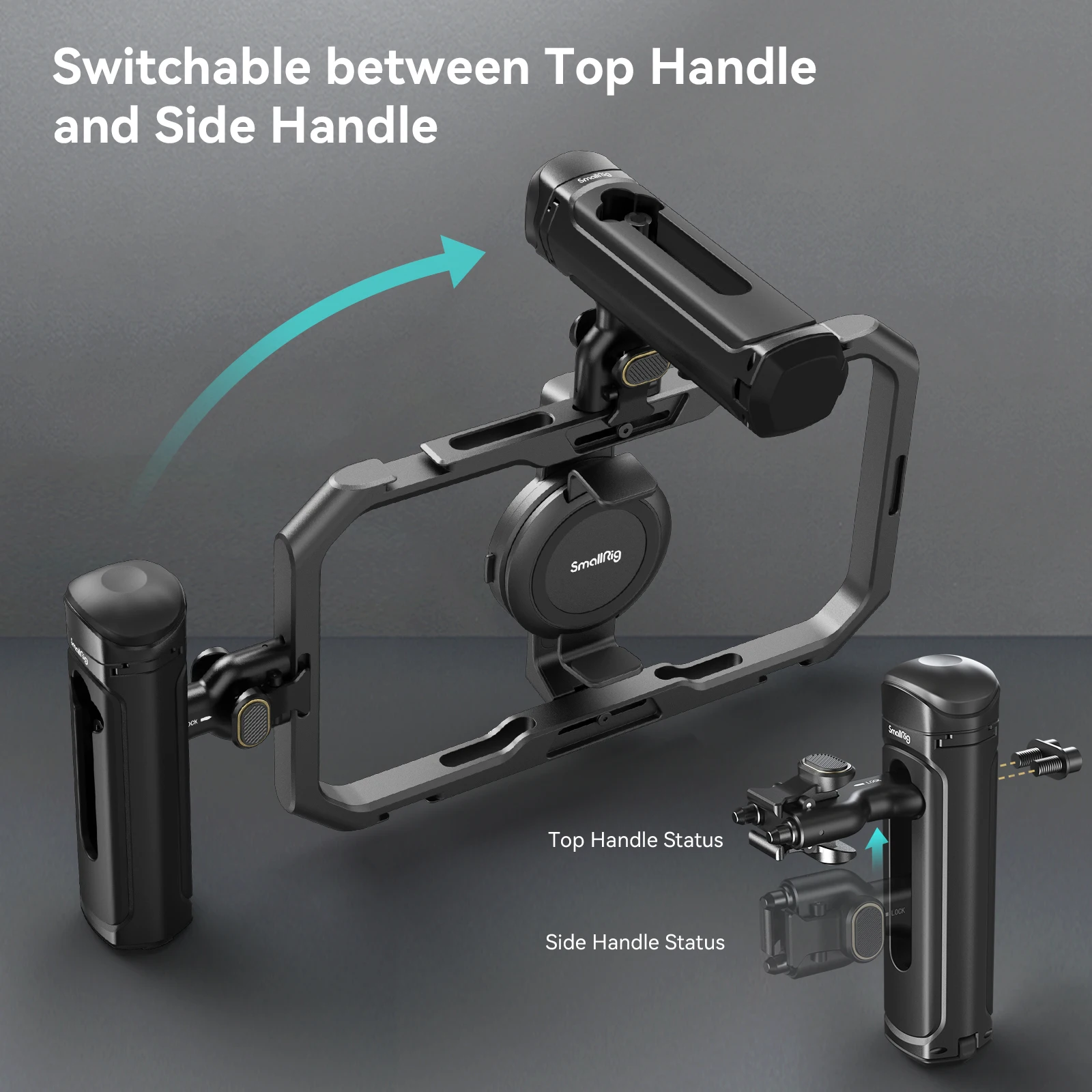 SmallRig-MANGO lateral de liberación rápida para iPhone 15 Series, jaula para Huawei y Samsung, jaula Universal para teléfono móvil 4299