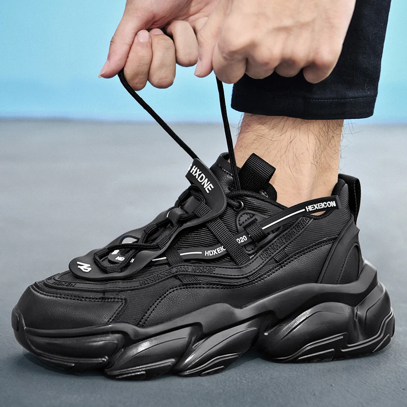 Zapatillas deportivas de lujo para hombre, zapatos informales de entrenamiento, transpirables, mocasines de moda para correr