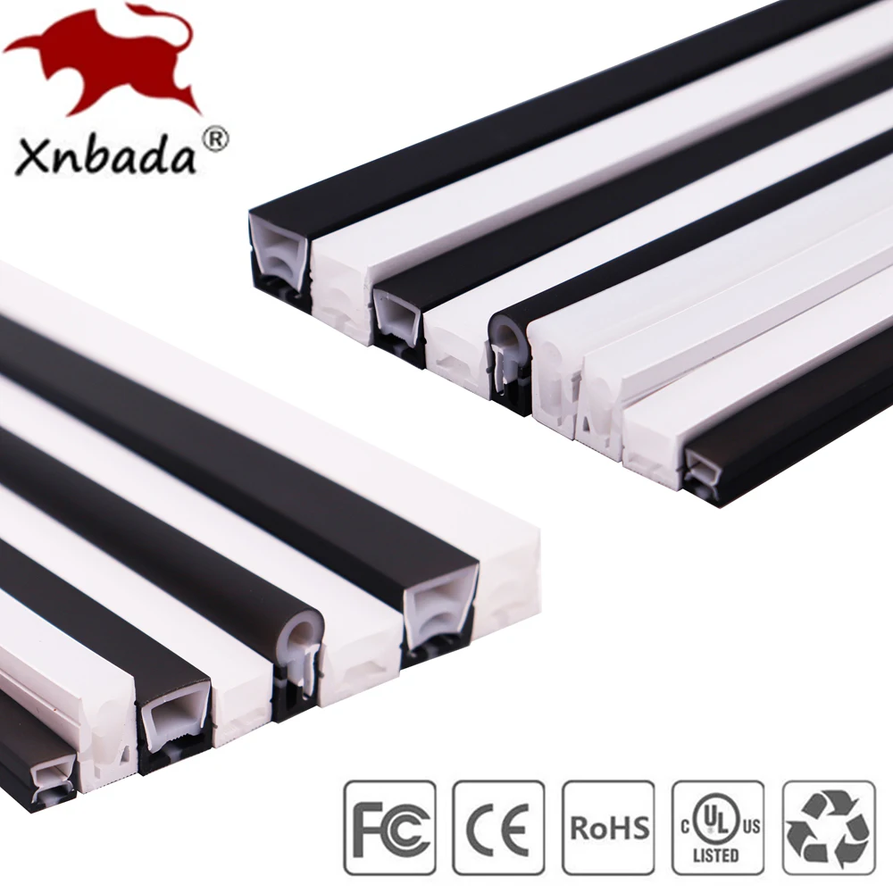 WS2811 WS2812B LED neón cuerda tubo de Gel de sílice IP67 impermeable para WS2813 WS2815 SK6812 5050 RGB tira de luz decoración al aire libre