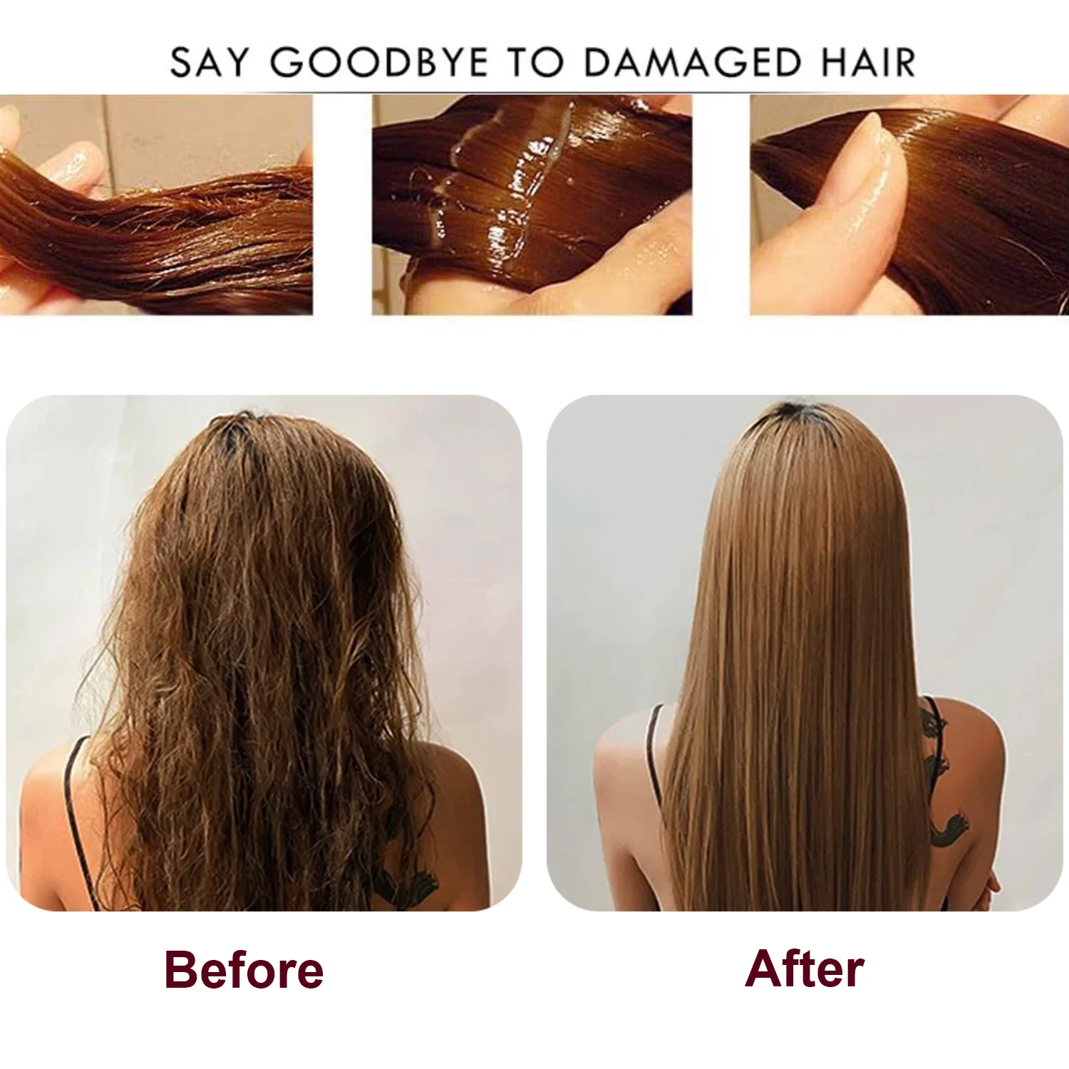 Karseell Mascarilla capilar de colágeno Reparación profunda Acondicionamiento Aceite de argán Tratamiento capilar Esencia para cabello seco y dañado Todo tipo de cabello