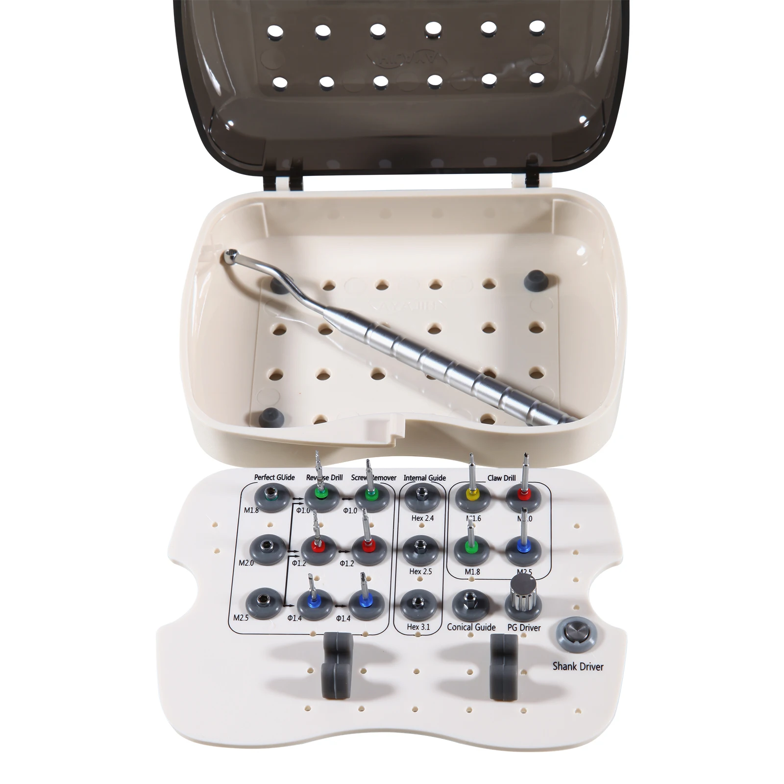 Kit Universal de extracción de tornillos rotos para implante Dental, herramienta quirúrgica, herramienta de instrumento, guía de taladro inverso, controlador NeoBiotech