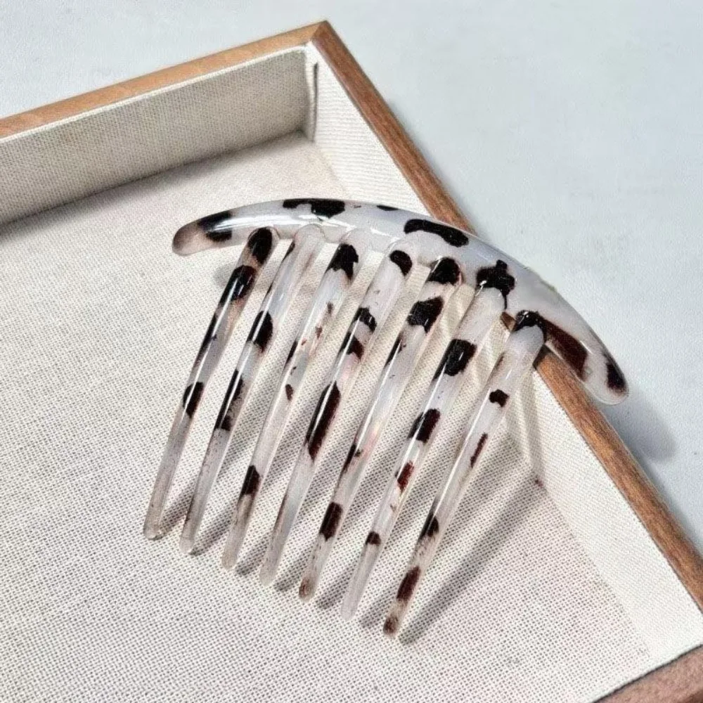 Horquilla Francesa en Forma de U con Peine para Moño para Mujer, Horquilla Sencilla de Siete Dientes, Peine Versátil, Accesorios para el Cabello