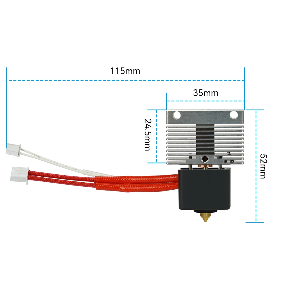 Hotend para impresora 3D ELEGOO Neptune 3/4 Hotend completamente ensamblado con boquilla accesorios oficiales de impresora 3D ELEGOO