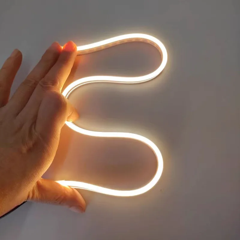 Mini tira de silicona Led estrecha, cinta de neón Flexible impermeable, decoración de gabinete, cinta de luz, difusor de canal de Gel de sílice de 4/6/8Mm