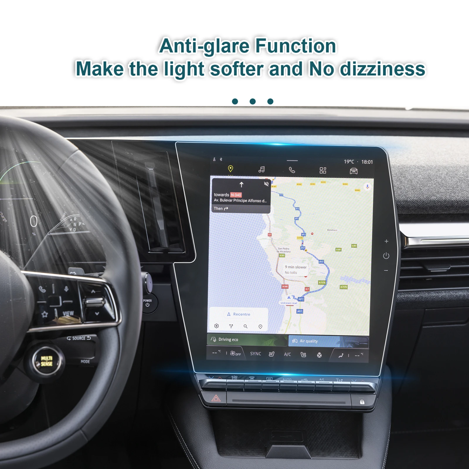 Protector de Pantalla Nano LFOTPP para Renault Megane E-Tech/Austral, Pantalla de Navegación para Automóvil, Accesorios para Renault Megane