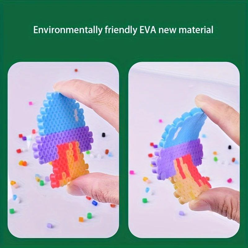 Cuentas fusibles 1000 Uds. Rompecabezas de píxeles 3D de 5MM cuentas de hierro Artesanías hechas a mano decoración DIY hacer rompecabezas juguete cuentas de fusión de alta calidad
