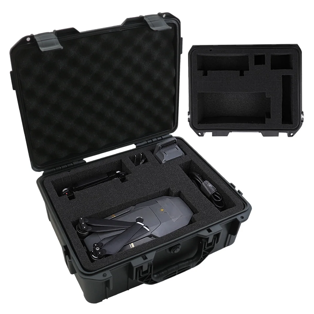 Estuche de almacenamiento de herramientas portátil, resistente a los golpes y al agua, caja protectora dura con inserto de espuma precortada para herramientas, 1 unidad