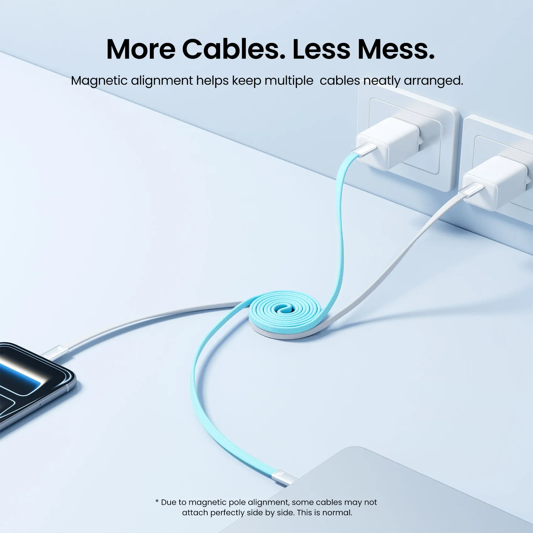 Cable Magnético Vention de 240W, USB-C a USB-C, Carga Rápida para iPhone 17, 16, 15 Pro Max, Samsung S26, Macbook