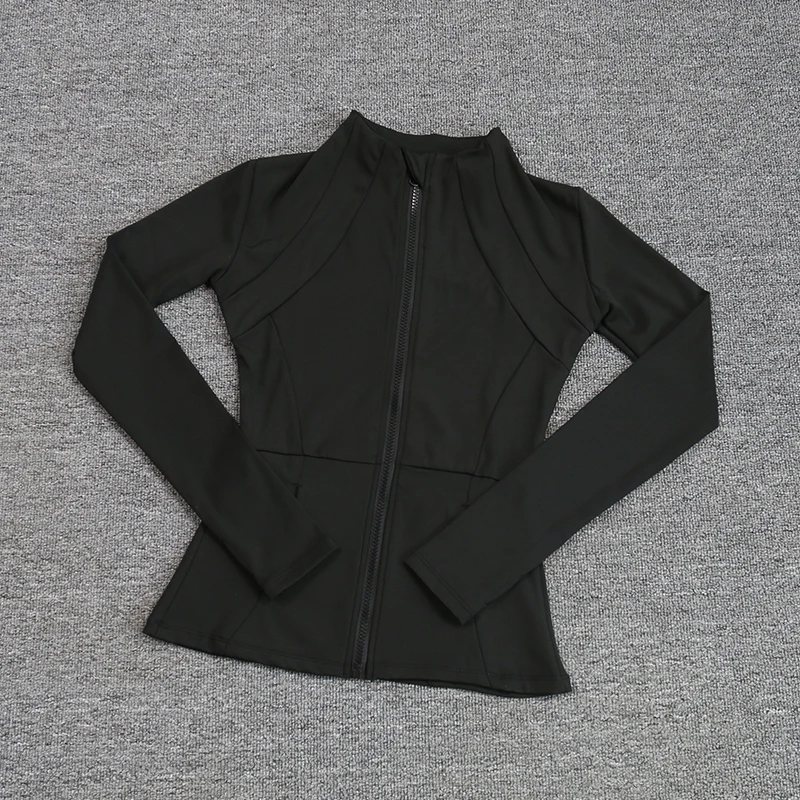 Abrigo deportivo para mujer, camisa ajustada de Yoga de manga larga para correr rápido, traje fino para Pilates y Fitness, ropa superior