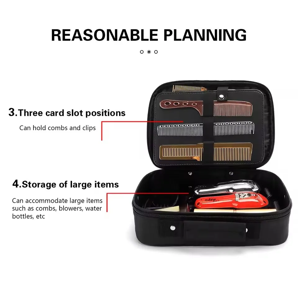 Bolsa de Almacenamiento para Herramientas de Peluquería, Bolsa para Tijeras, Estuche de Transporte para Belleza, Caja de Maquillaje Portátil, Bolsa Organizadora para Productos de Belleza y Peluquería