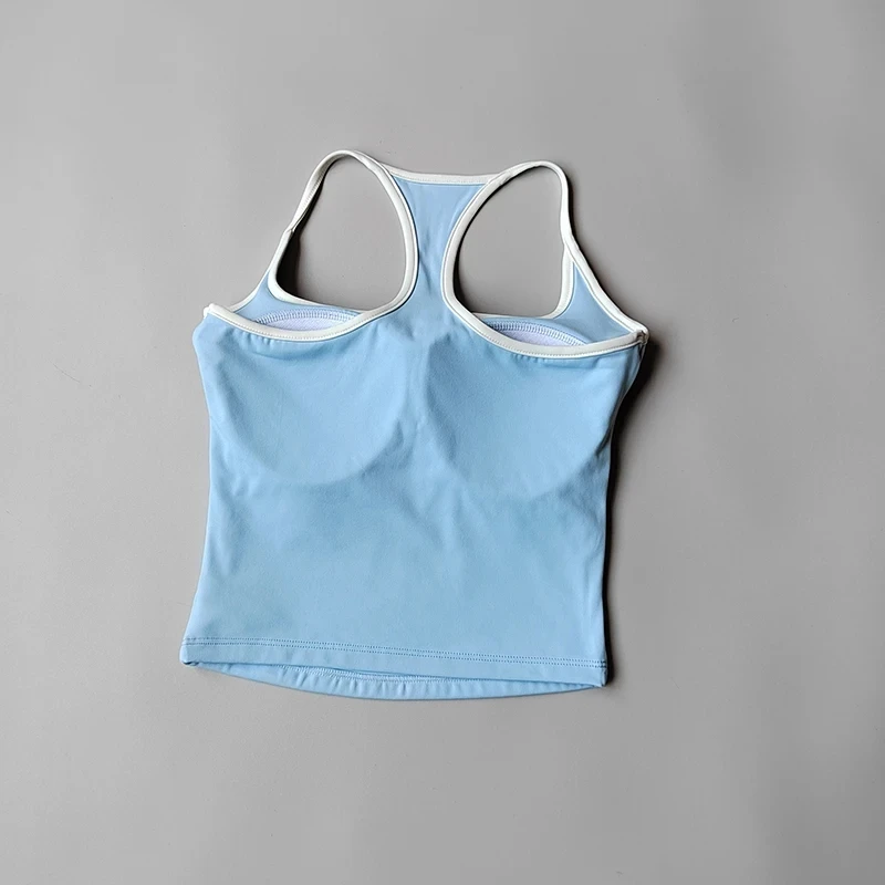 Camiseta sin mangas de Pilates para mujer, Sujetador deportivo de realce, sujetadores de Fitness transpirables huecos, chaleco de Yoga para gimnasio, camisetas sexis para correr, ropa deportiva
