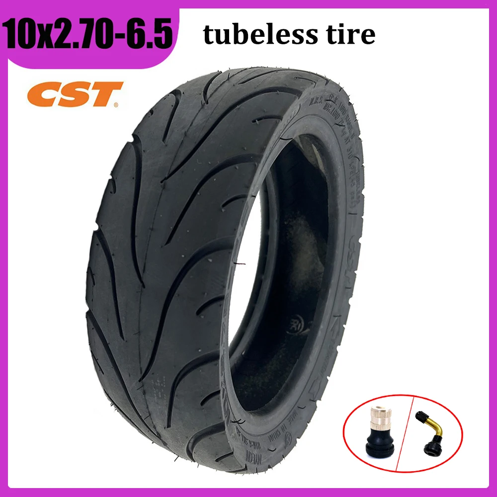CST 10x2.70-6.5 neumáticos de vacío de alta calidad para componentes de ruedas neumáticas de patinetes eléctricos sin tubo interior