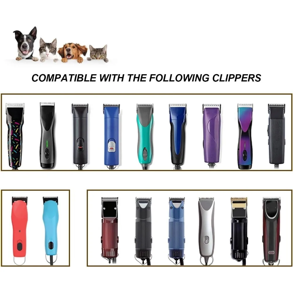 3F,4F,5F,7F 9 # ,10 # ,30 # ,40 # , 50 #   Cuchilla cortadora profesional para perros y mascotas, apta para la mayoría de Andis,Oster A5,Wahl KM Clippers, cortadoras de animales