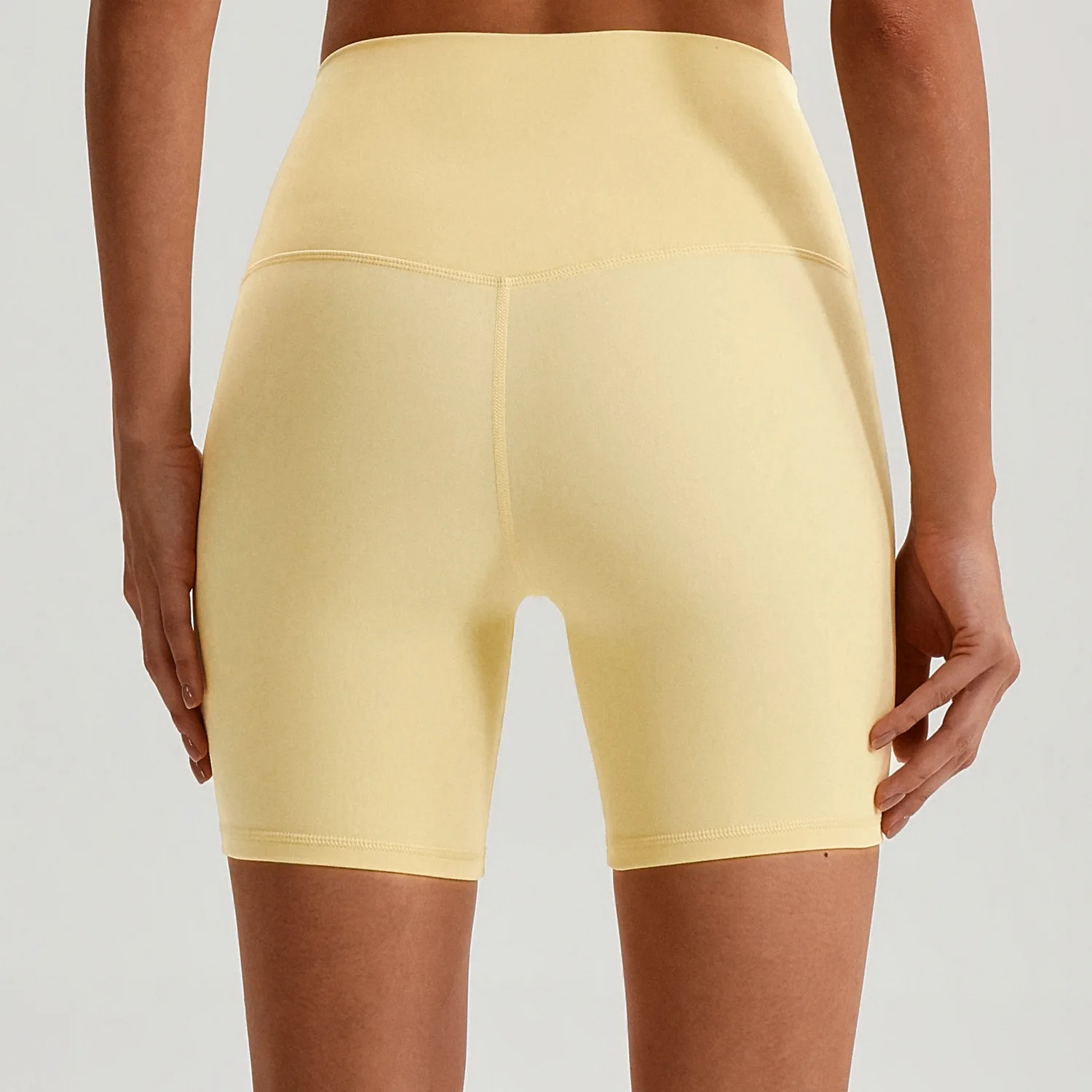 Shorts Deportivos de Cintura Alta para Mujer, Color Sólido, Suaves, Ajustados, para Fitness, Yoga, Ciclismo, Running, Gimnasio y Entrenamiento