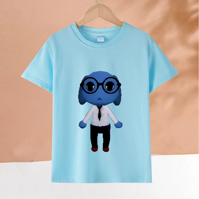 Camiseta corta de verano para niños y niñas con diseño de animales de hospital, camisetas de dibujos animados de anime para niños pequeños, ropa de verano para niños, regalo de cumpleaños para niños