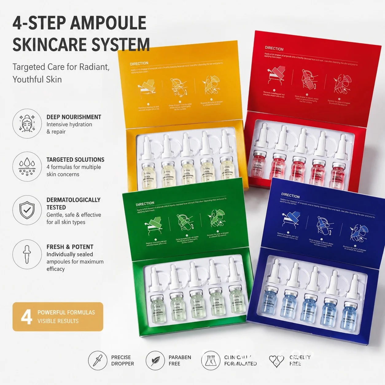 Suero Facial Antiedad con PDRN y Probióticos, Hidratante, Reafirmante e Iluminador, Productos Coreanos para el Cuidado de la Piel que Combaten las Arrugas