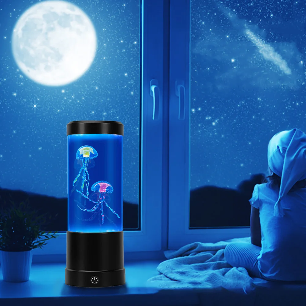 Lámpara de medusa que cambia de Color, luz nocturna de mesa alimentada por Usb/batería, regalo para niños, decoración del hogar y dormitorio, regalos de cumpleaños para niños y niñas
