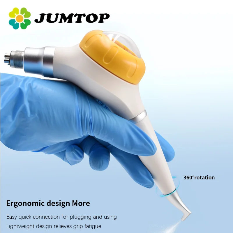 JUMTOP-pistola de chorro de arena Dental, máquina pulidora de aire, pulido blanqueador de dientes, herramienta de pulido de higiene bucal
