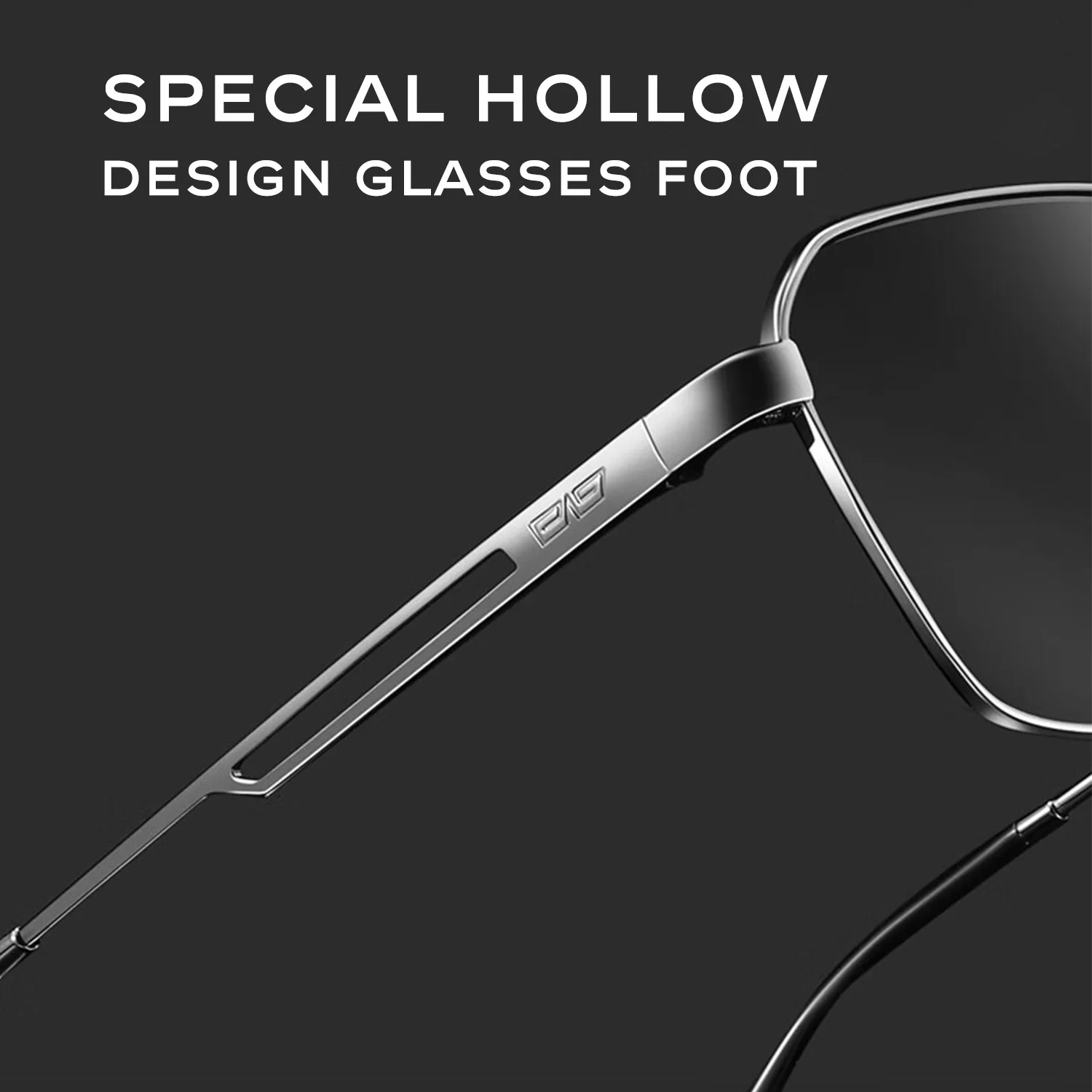 CAPONI gafas de sol polarizadas para hombre, diseño de marca para exteriores, gafas de sol negras para conducir, protección UV400, gafas fotocromáticas grises BS24708