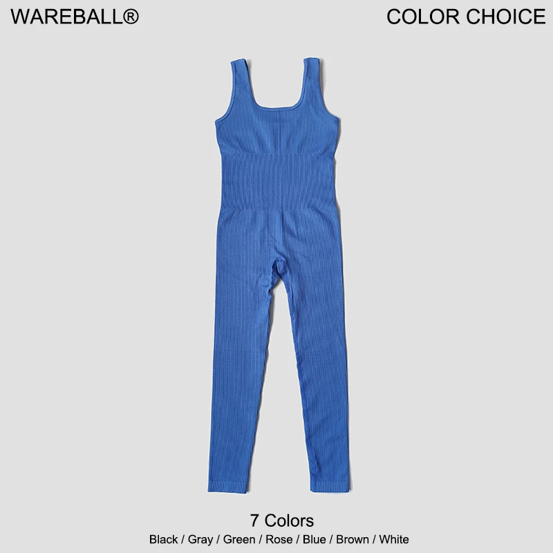 Chándal para mujer, conjunto de Yoga, monos sin costuras, peleles acanalados de una pieza para Fitness, ropa deportiva sin mangas, conjunto de gimnasio, ropa de entrenamiento